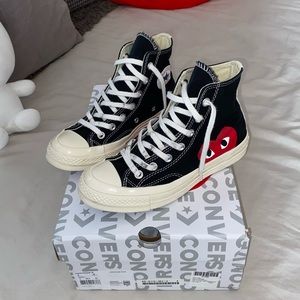 Comme Des Garçons Play Black Converse